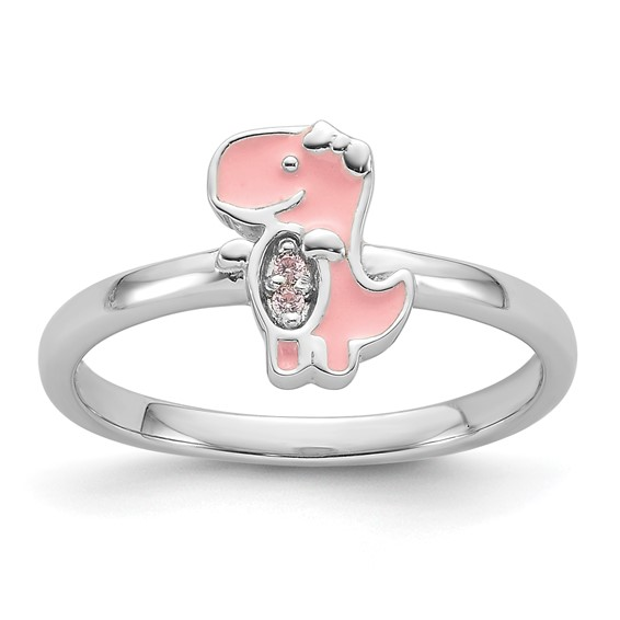 SS Dinosaur Ring Size 4