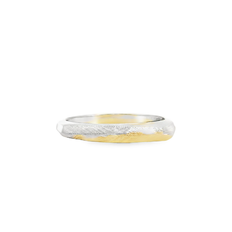 14K Two Tone Band