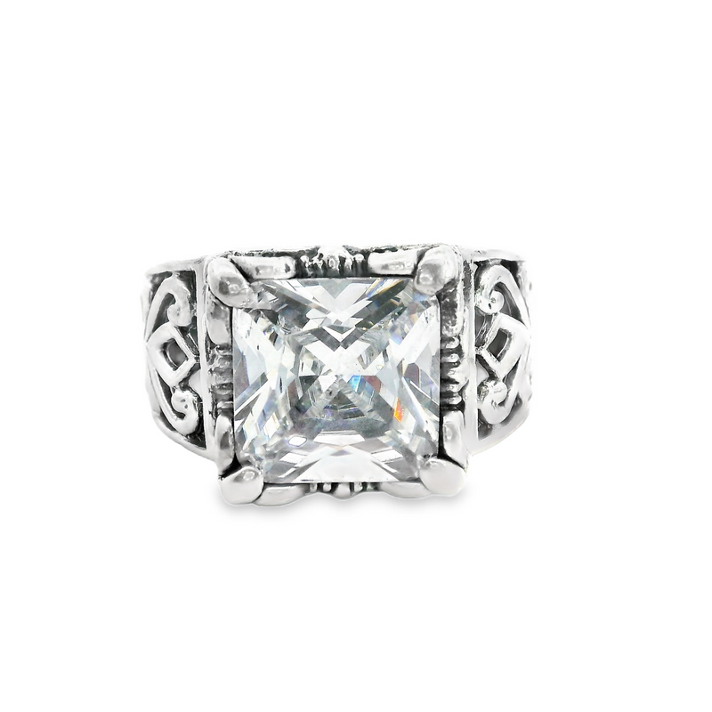 Sterling Silver Silpada Uptown CZ Ring Size 8