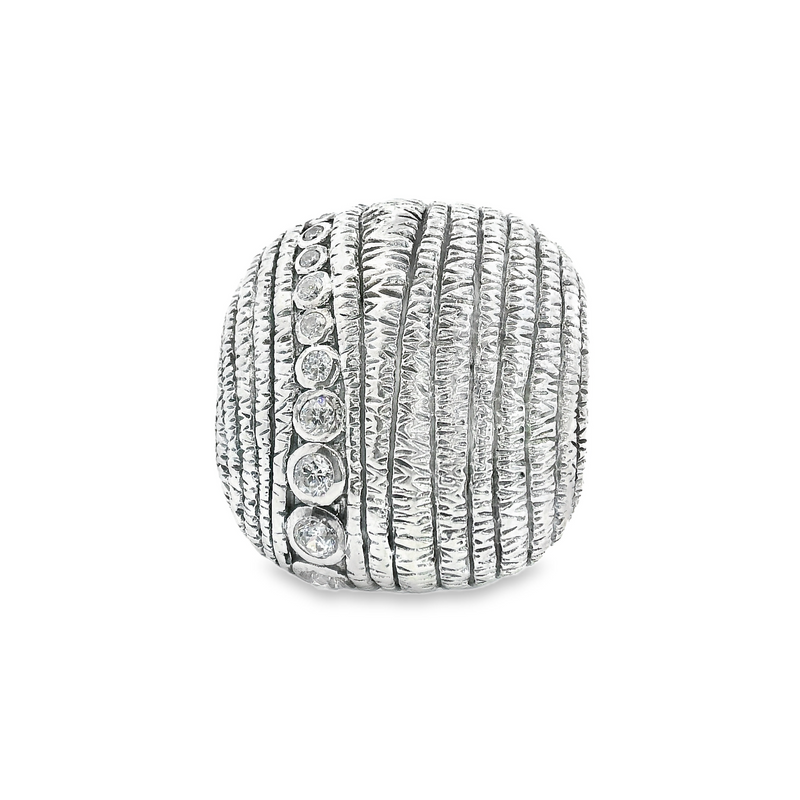 Sterling Silver Silpada Waterfall CZ Ring Size 7