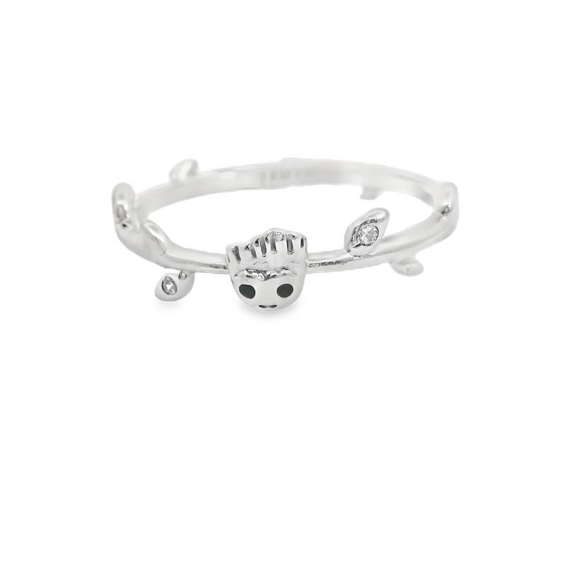 Pandora Sterling Silver & CZ Groot Ring Size 7.25