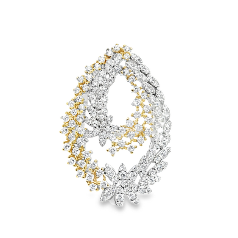Silver & Gold Plated CZ Ring