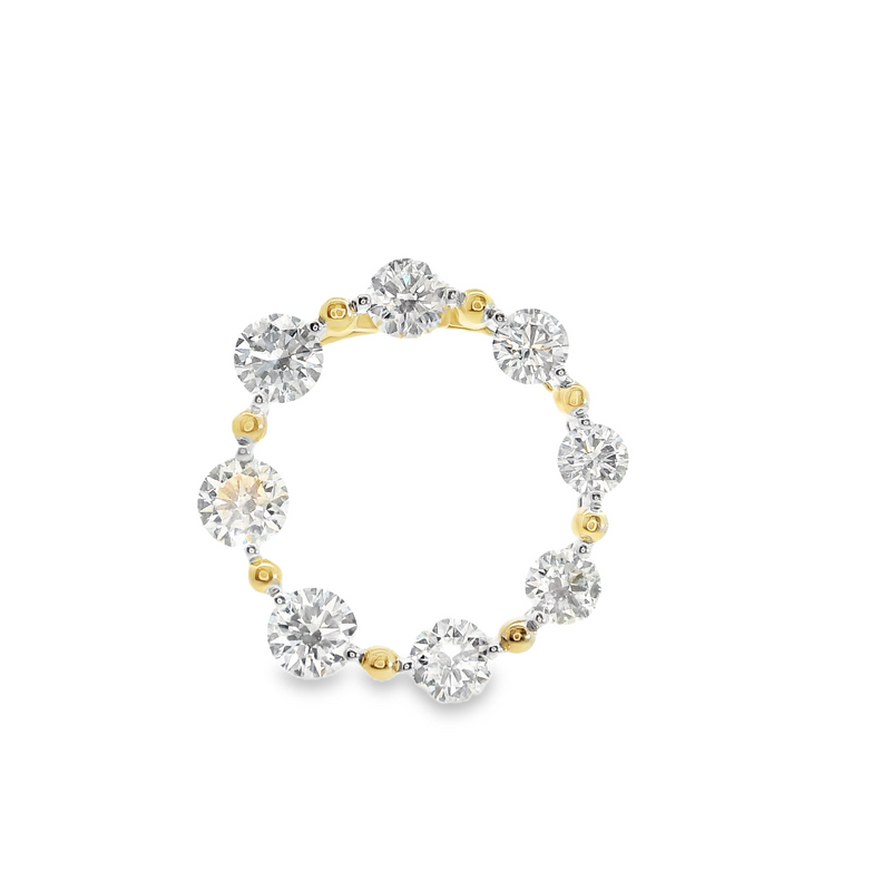 14K YG Diamond Pendant