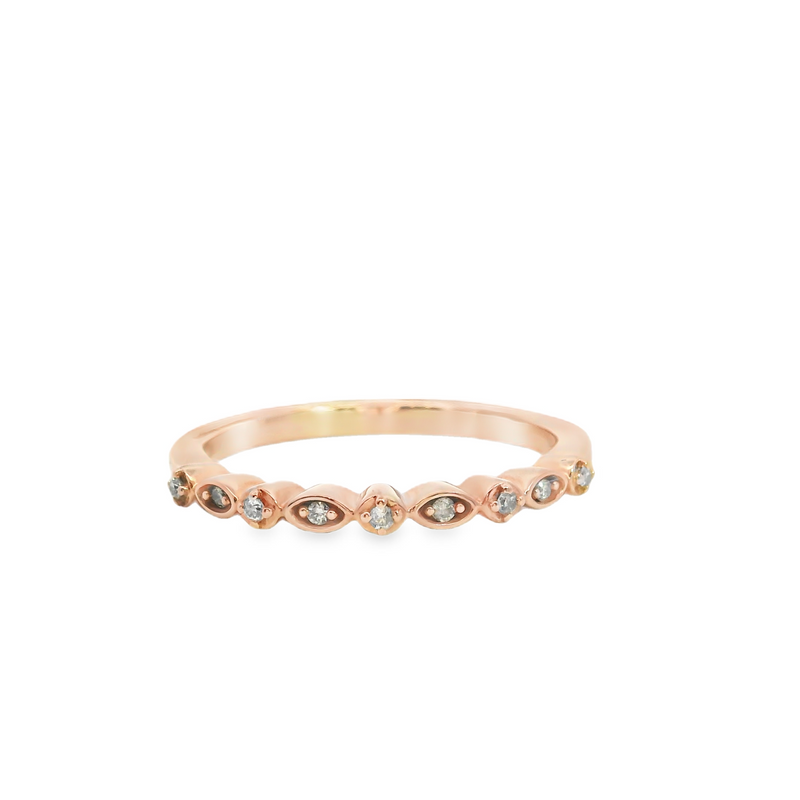 10K RG Diamond Band