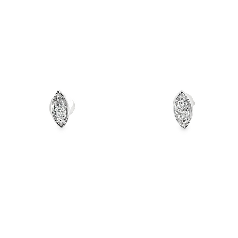 10K WG Diamond Stud Earrings