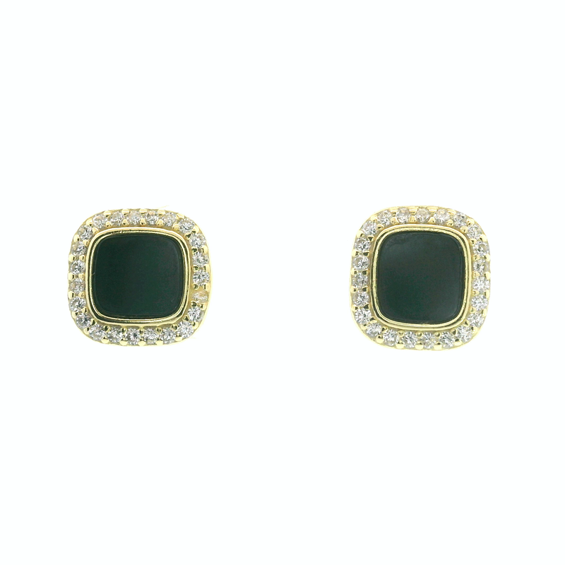 Gold Plated Gemstone Earrings