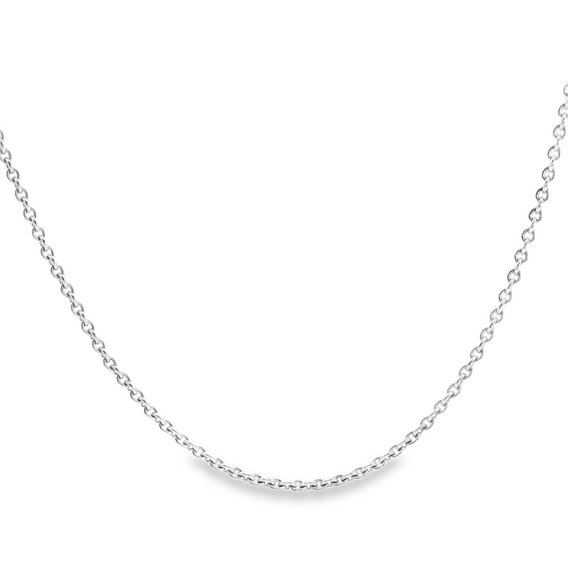 14K WG Cable Chain
