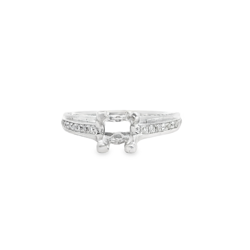 14K WG ENGAGEMENT RING