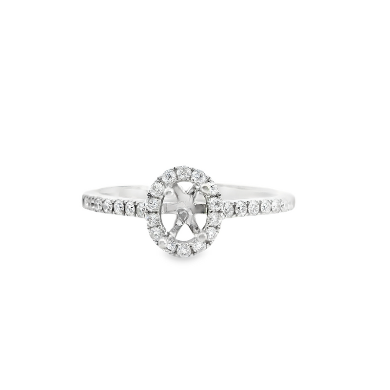 14K WG HALO MOUNT