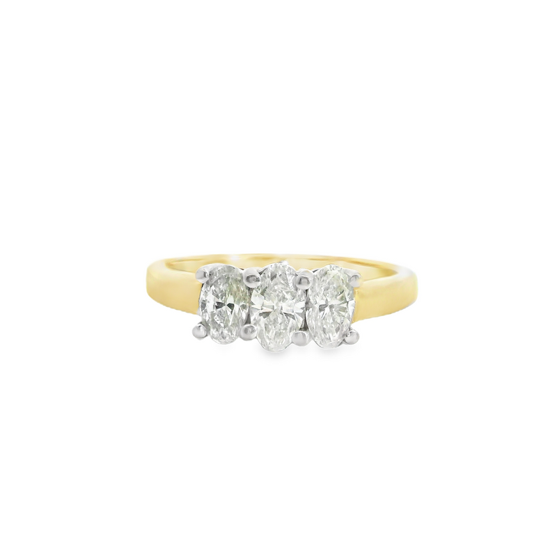 14K YG DIAMOND RING