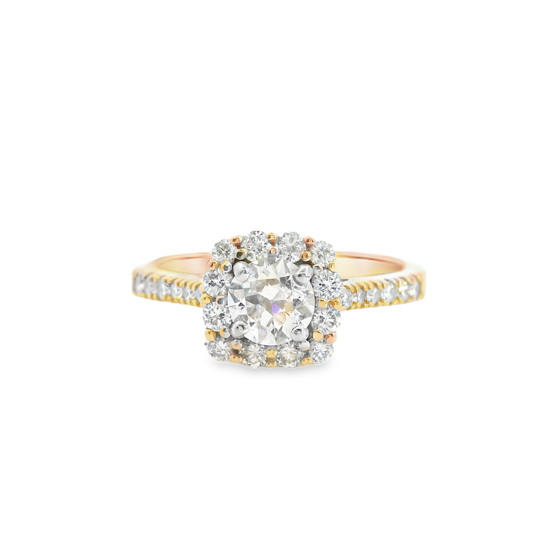 14K RG DIAMOND ENGAGEMENT RING