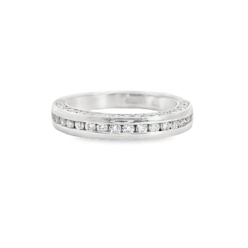 A. Jaffe Platinum Diamond Wedding Band