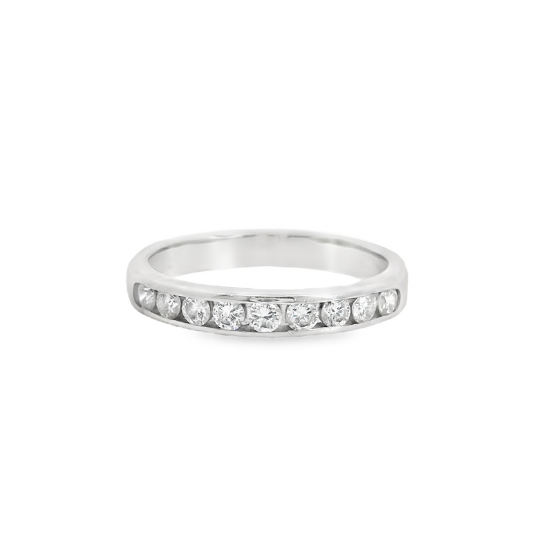 14K WG DIAMOND BAND