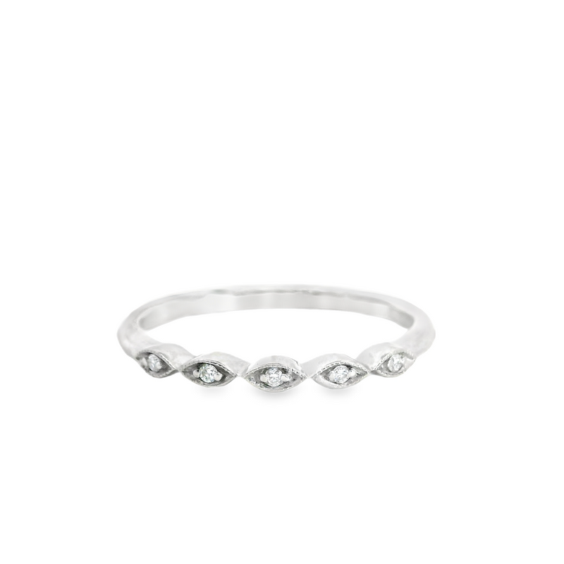 14K WG DIAMOND WEDDING BAND