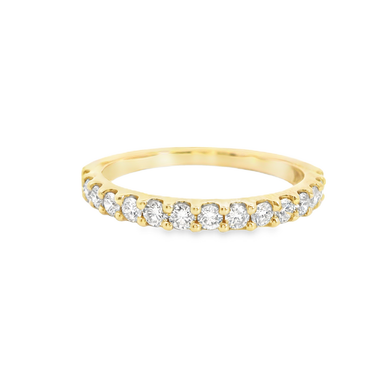 14K YG Diamond Band