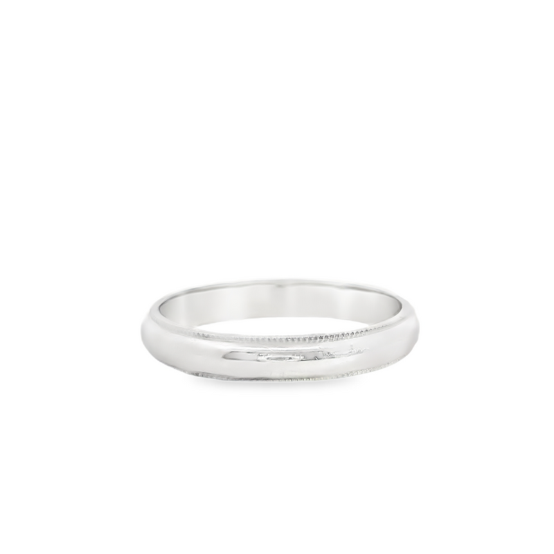 14K WG 2.5mm Wedding Band Size 5.5