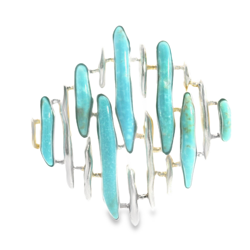 Sterling Silver Turquoise Slide Pendant