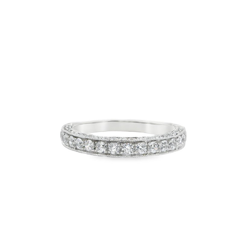 Sterling Silver CZ Band