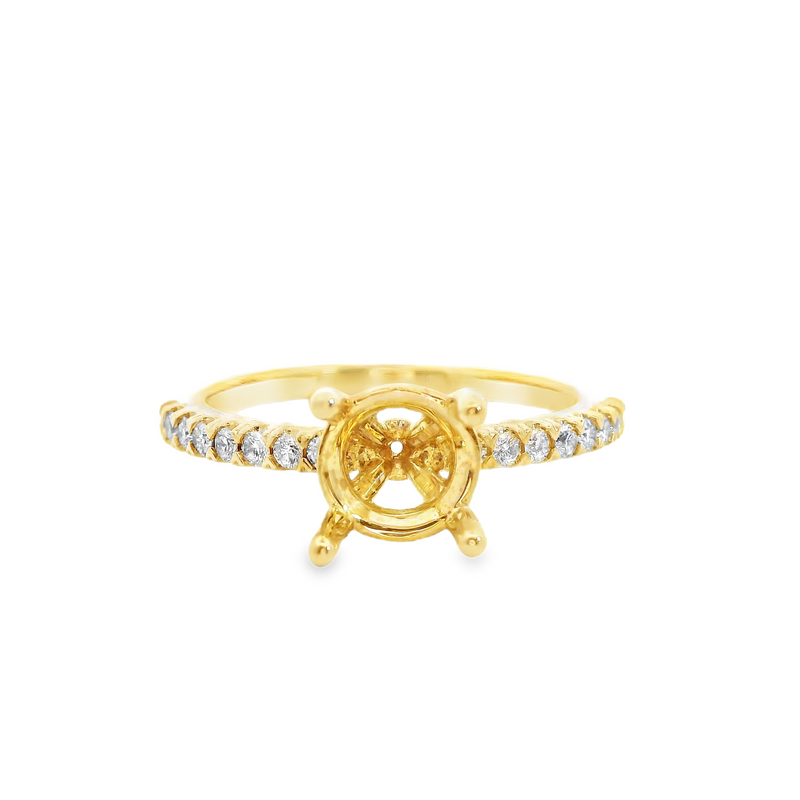 14K YG Diamond Mounting