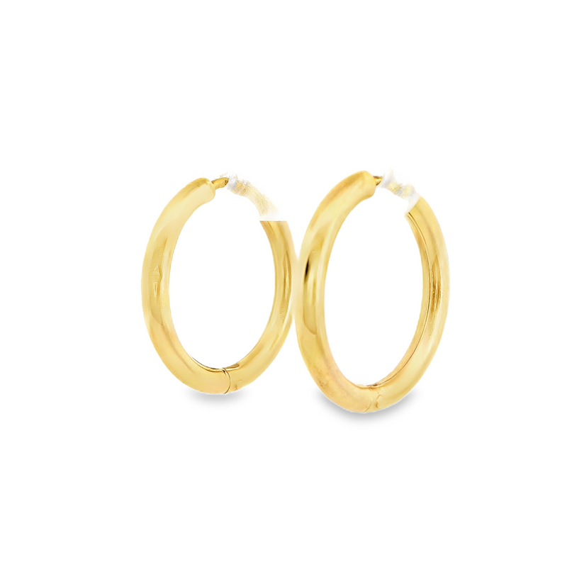 14K YG Hoop Earrings