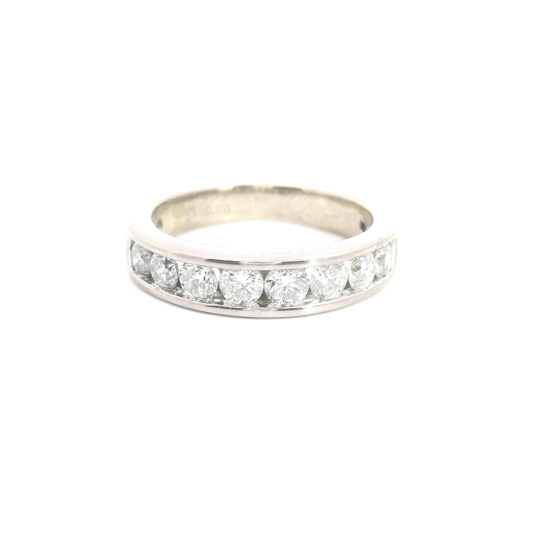 14K WG Channel Set Diamond Band