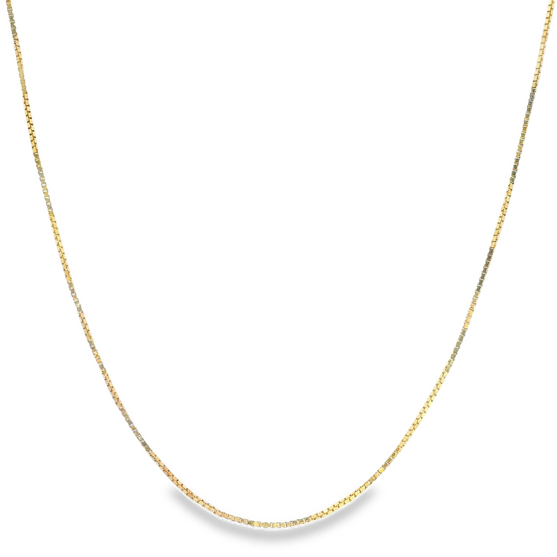 14K YG Box Chain