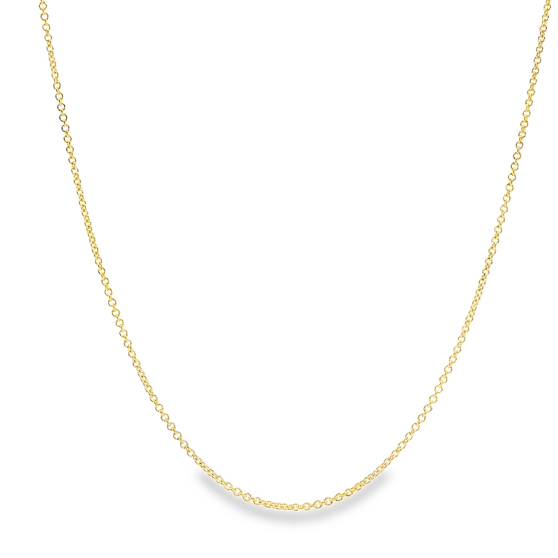 14K YG Cable Chain 18