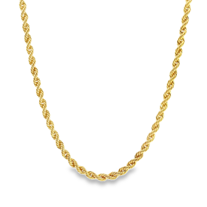 18K YG Rope Chain 16