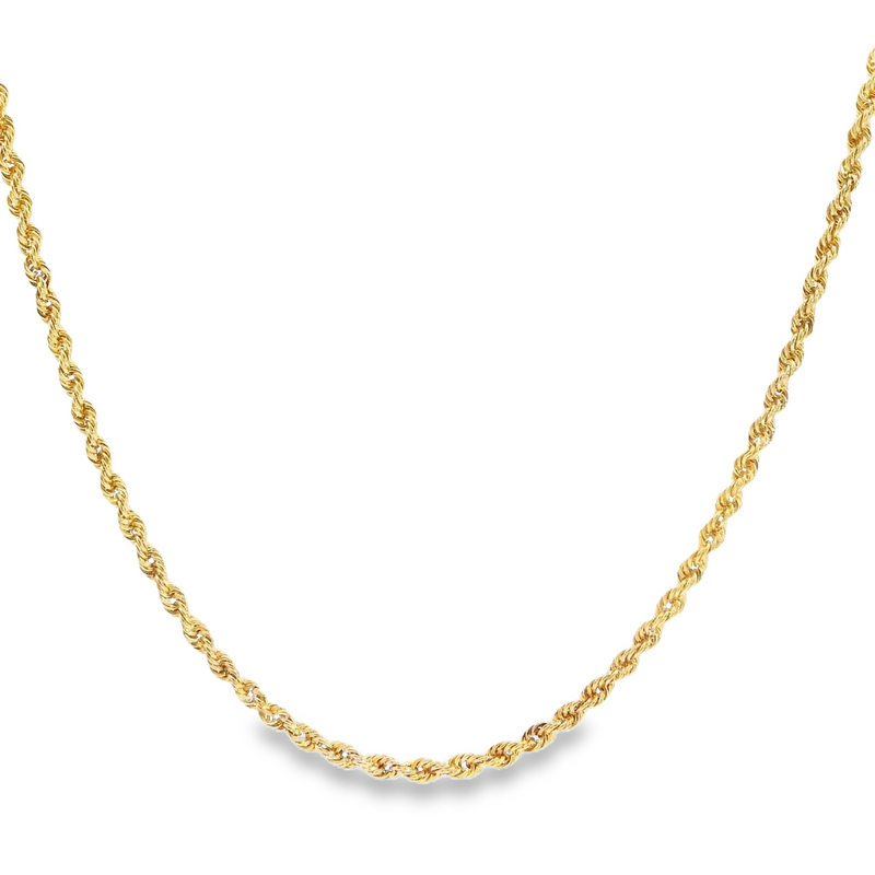 14K YG Rope Chain 16