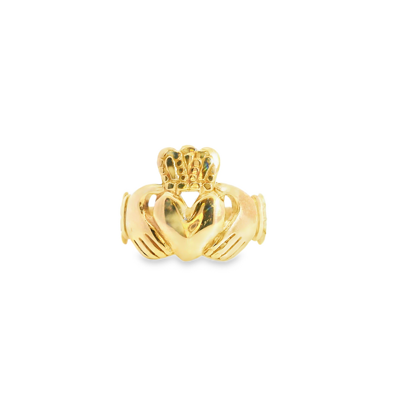10K YG Claddaugh Ring