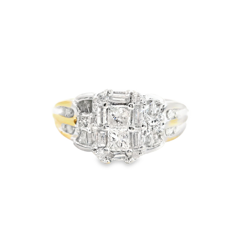 14K Yellow Gold Diamond Ring