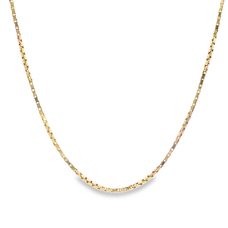 14K YG Box Chain 20