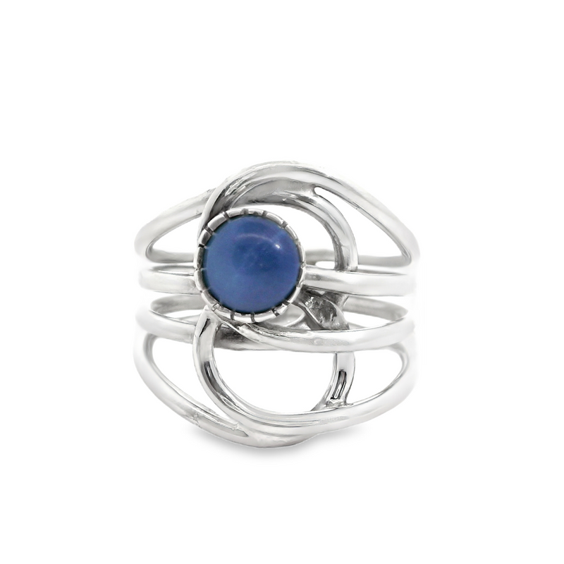 Sterling Silver Purple Heart Ring