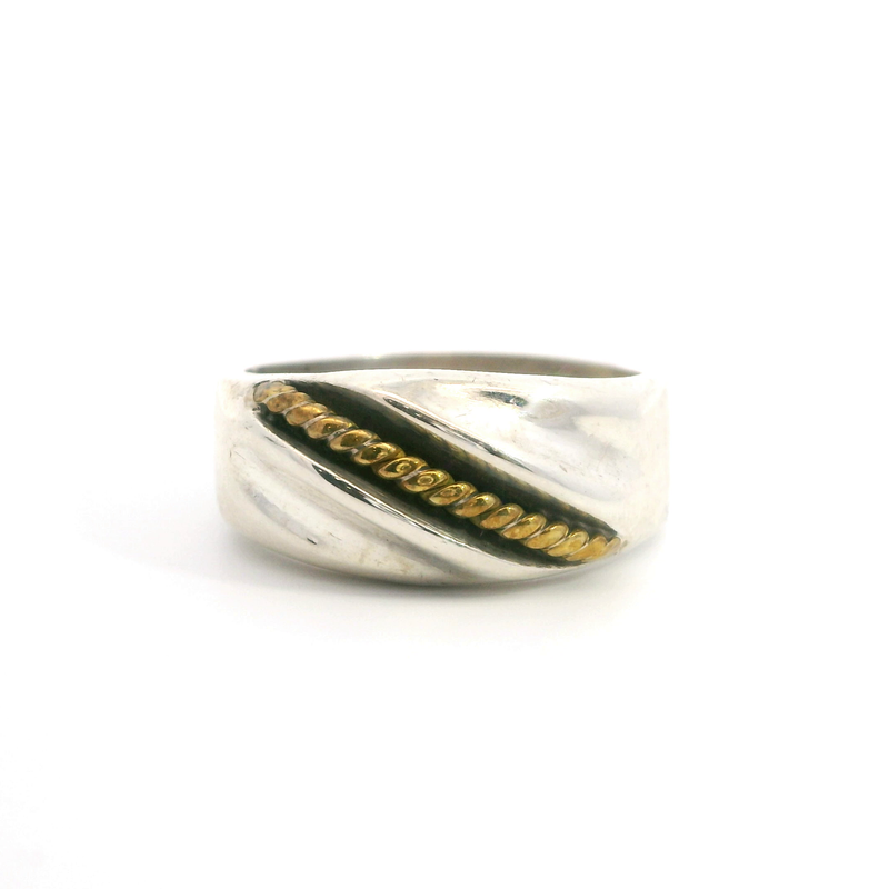 Sterling Silver with Gold Plate Ring