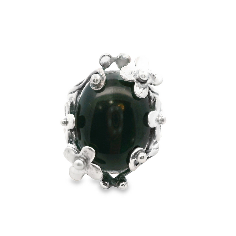 Sterling Silver Black Onyx Ring