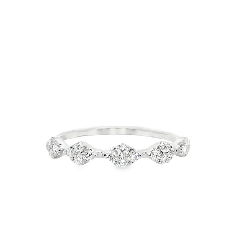 14K WG Diamond Band