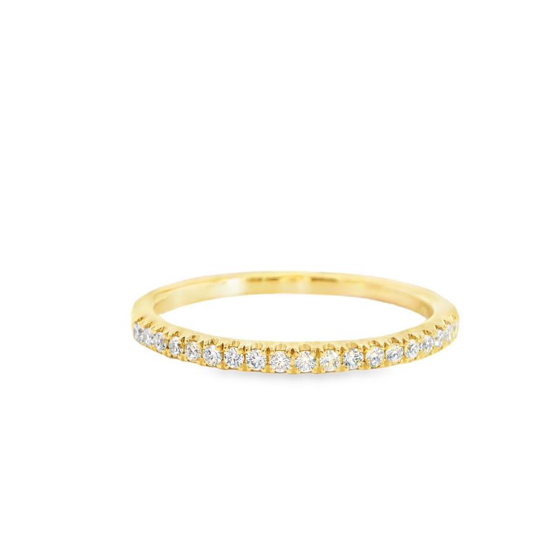 14K YG Diamond Band