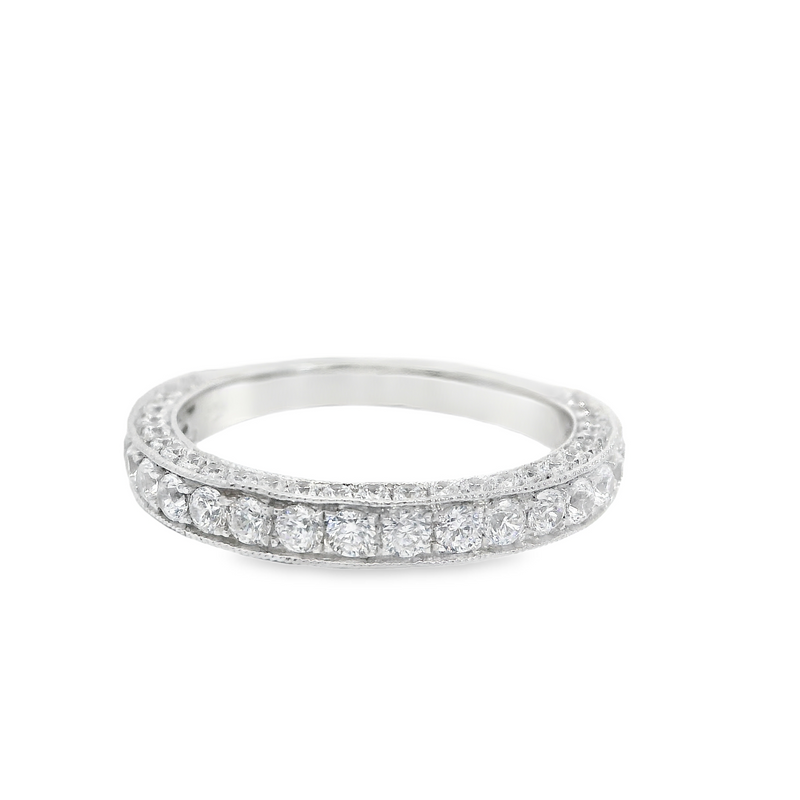 Sterling Silver Multi Row CZ Ring
