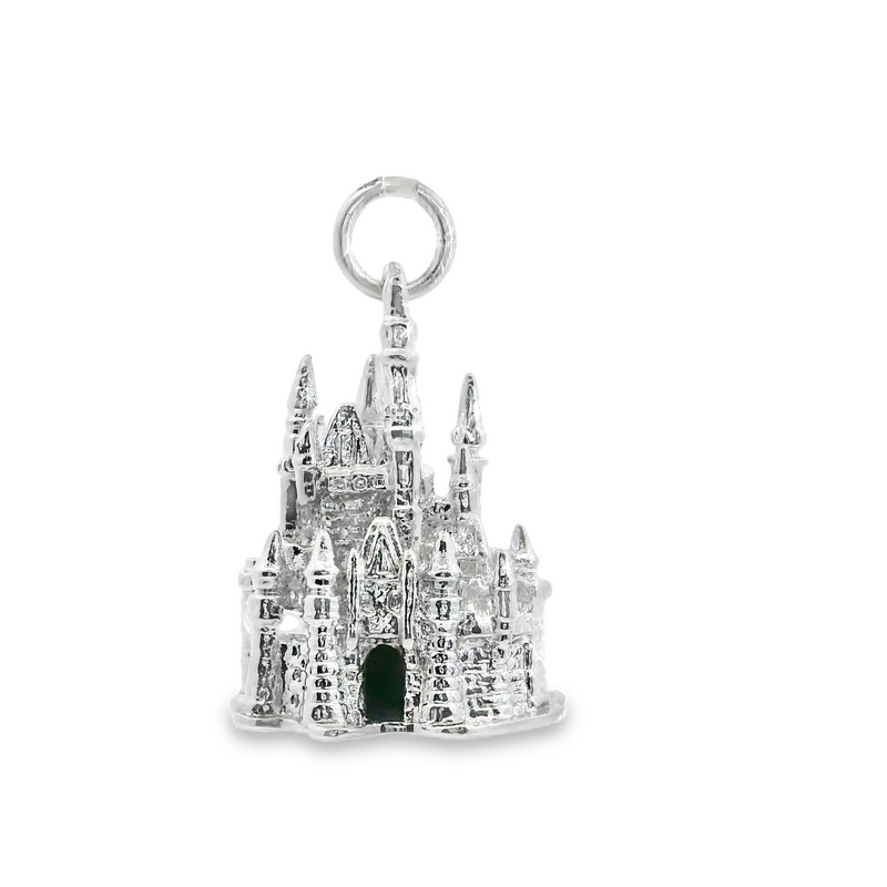 Sterling Silver Disney Castle Charm Pendant