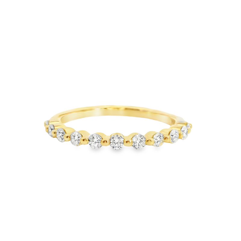 14K YG Diamond Band