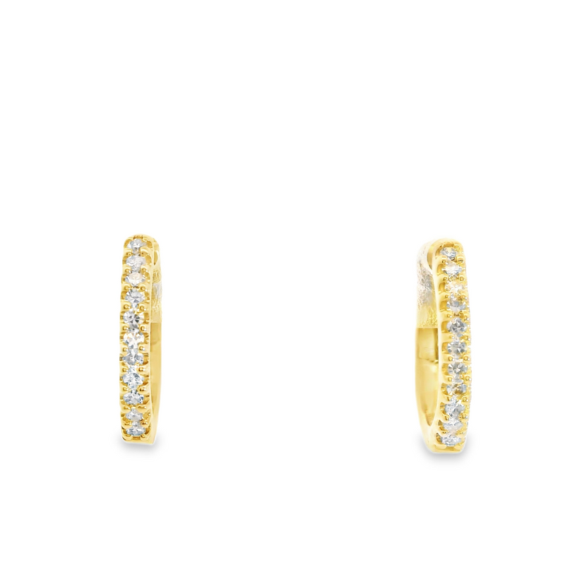 10K YG Huggie Hoop Earrings