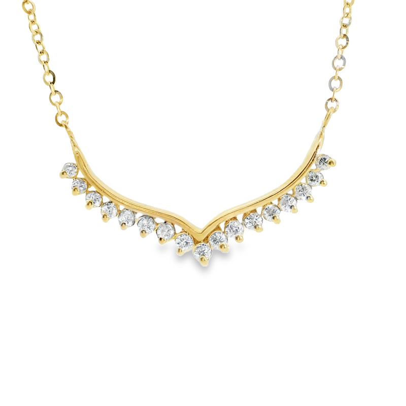 14K YG Diamond Necklace