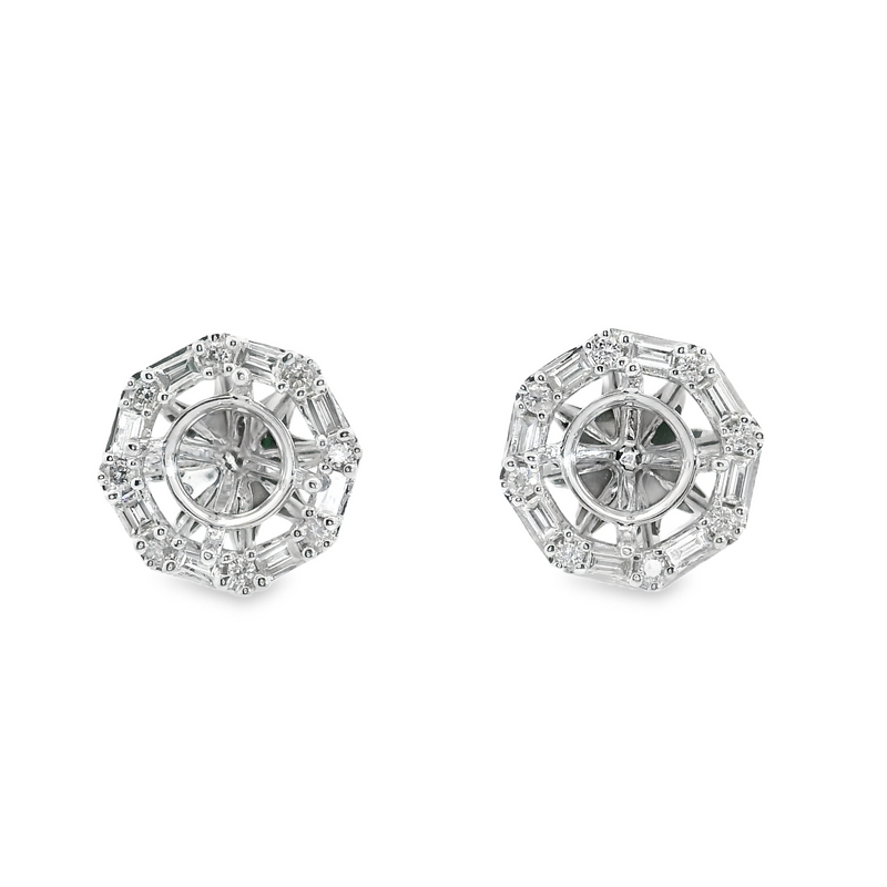 14K WG Diamond Earring Jackets