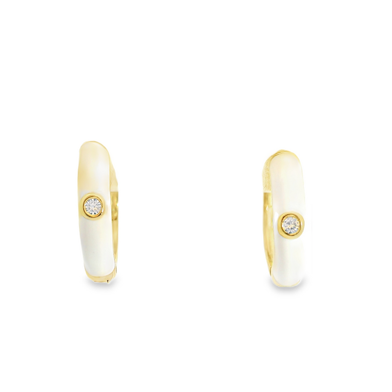 Gold Plated Huggie Earrings
