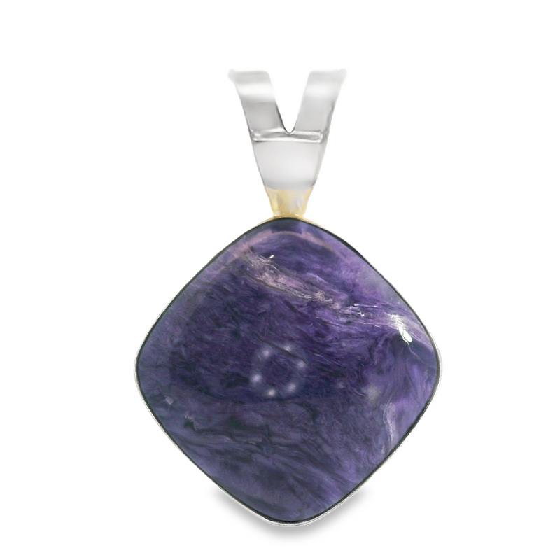 Sterling Silver Sugelite Pendant