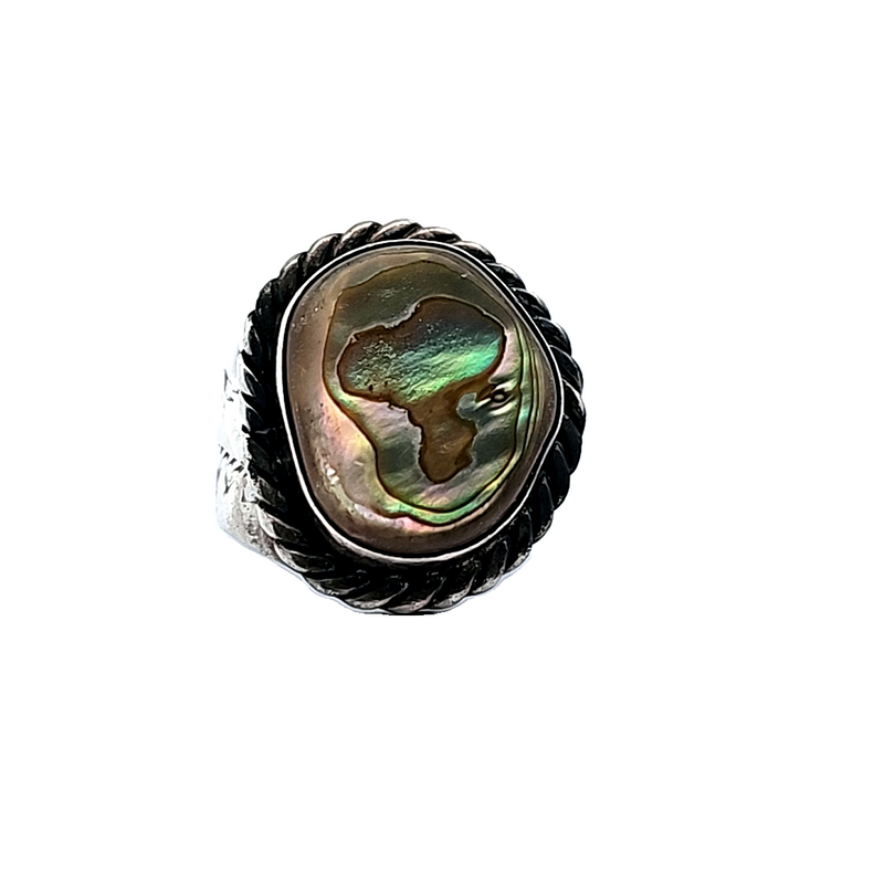Sterling Silver Abalone Ring
