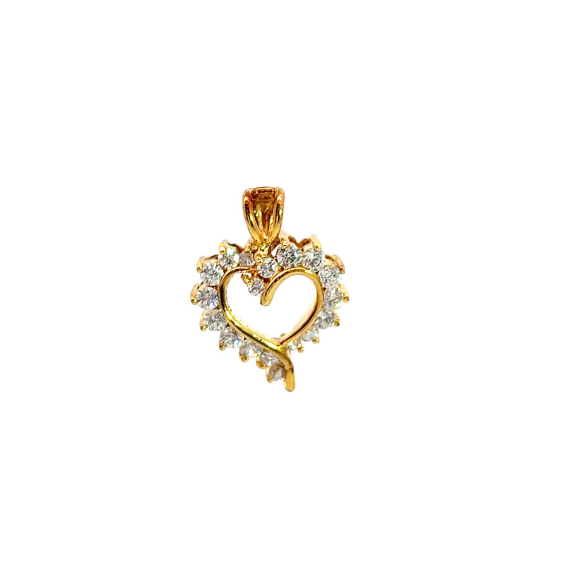 Gold Plated Sterling Silver CZ
