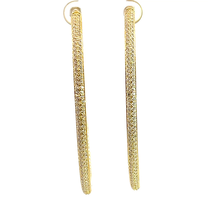 Gold Plated CZ Earrings