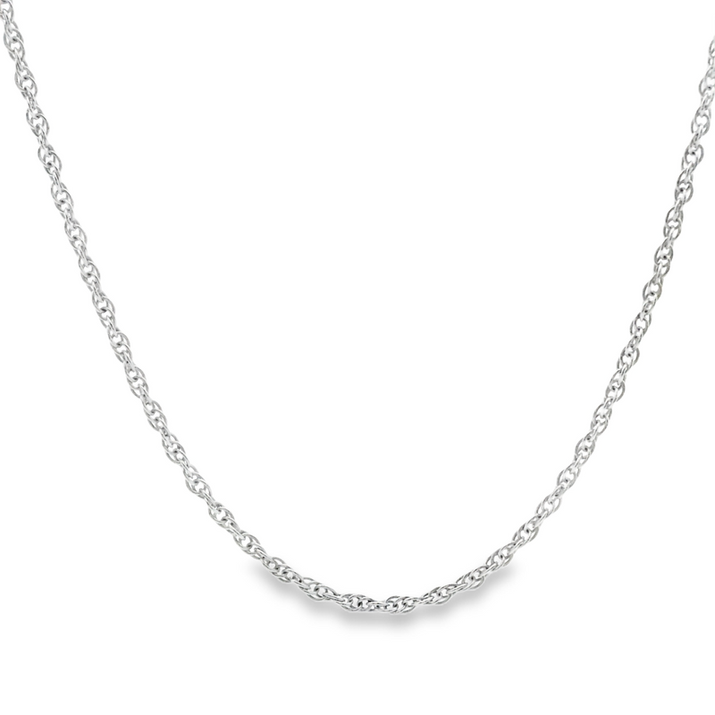 Sterling Silver Loose Rope Chain 16