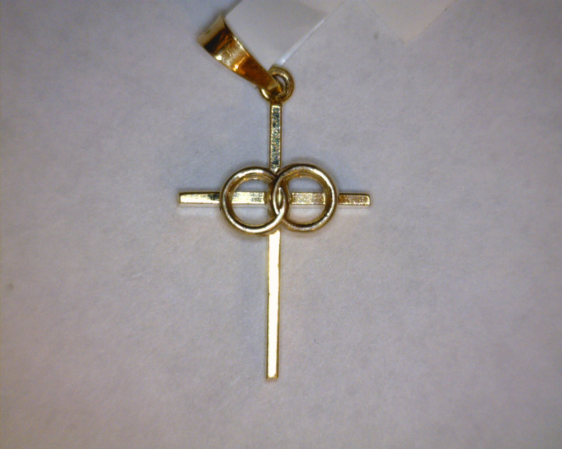 14K TT CROSS